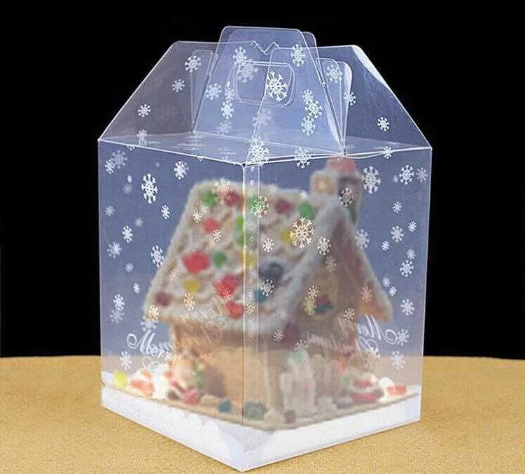 15 * 15 * 18cm TRANSPARENT PAINGREAD MAISON FORFAIT CAISSE DE CAISSON CANYDY BOÎTE DE CHOCOLAT Boîte de mariage