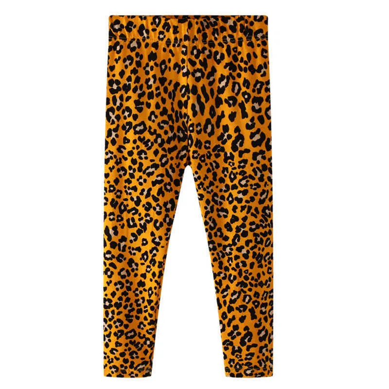 Metri di salto Leopard Baby Girls Leggings Pantaloni bambini Abbigliamento Autunno Primavera Pantaloni Skinny 210529