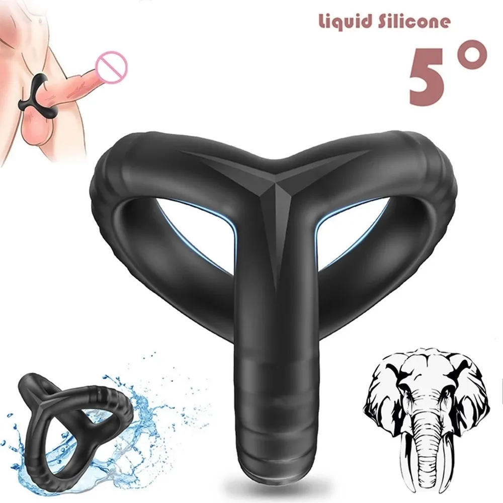 Massage Silicone Reusable Penis Sleeve Flexible Glans Penis Enlarger Extender Delay Ejaculation Cock Ring Sleeve Adult Sex Toys Fo2520164