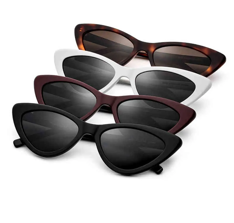 2021 Fashion Women Cat Sunglasses Black/White/Brown Frame Come With Box