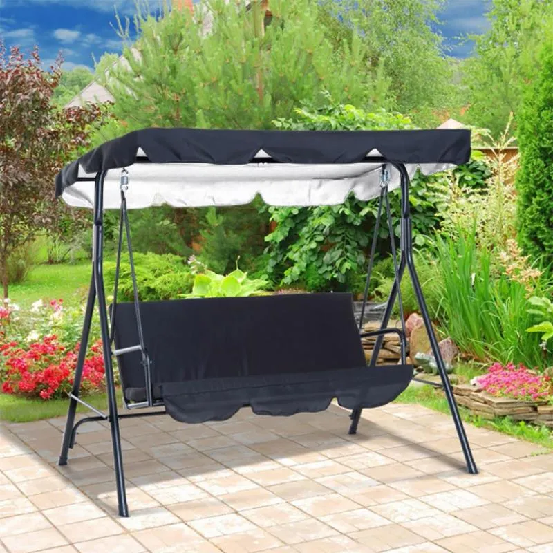 Sombra 40 # 3 lugares ao ar livre à prova d 'água balanço capa cadeira banco substituição pátio jardim caso almofada encosto dust3176
