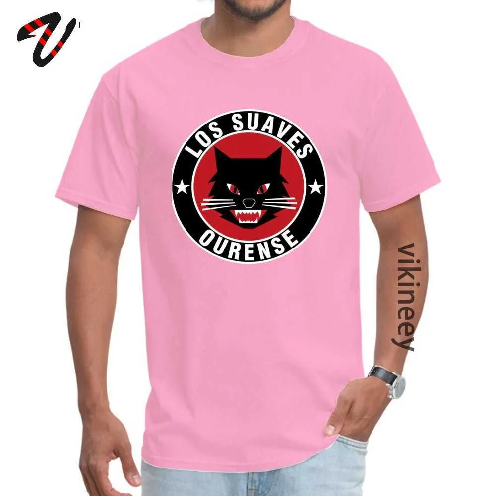 los suaves ourense 100% Cotton Fabric Top T-shirts for Men Tops T Shirt Brand Summer Autumn Round Collar T-shirts 3D Printed los suaves ourense 2031 pink