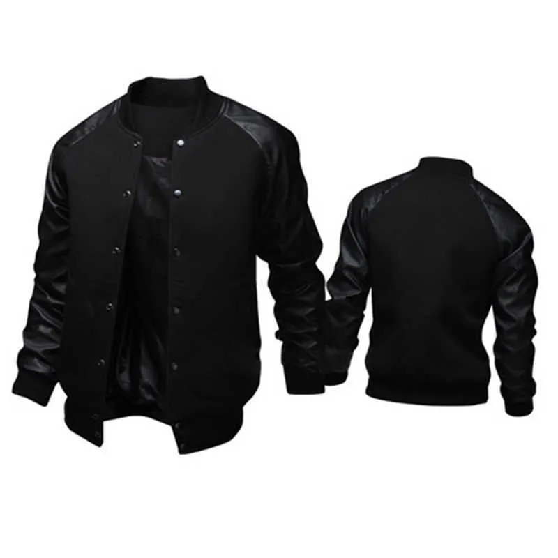 Automne homme veste manteau décontracté hip hop baseball veste hommes mode streetwear Patchwork veste hommes chaqueta hombre 210927