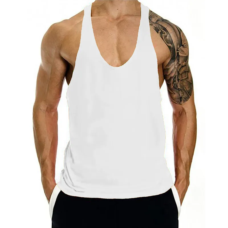 Brand Fitness Vêtements Muscleguys Canotta Bodybuilding Tanktop Men Workout Vêtements pour l'homme Sportswear Gym Stringer Tol Top 2104215945518