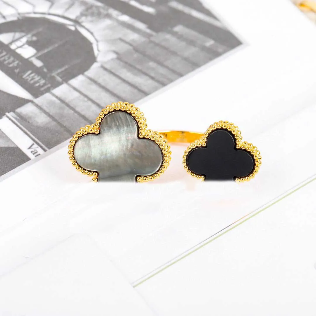 Luxury quality opened punk ring with nature shell stone for women wedding jewelry gift have stamp box PS4873232g