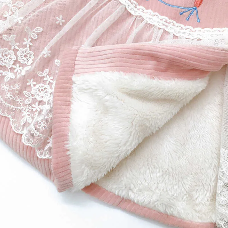 Baby baby meisjes bloem kant cape voor peuter roze emodidery mode capuchon cloak kinderen ins kleding 210529