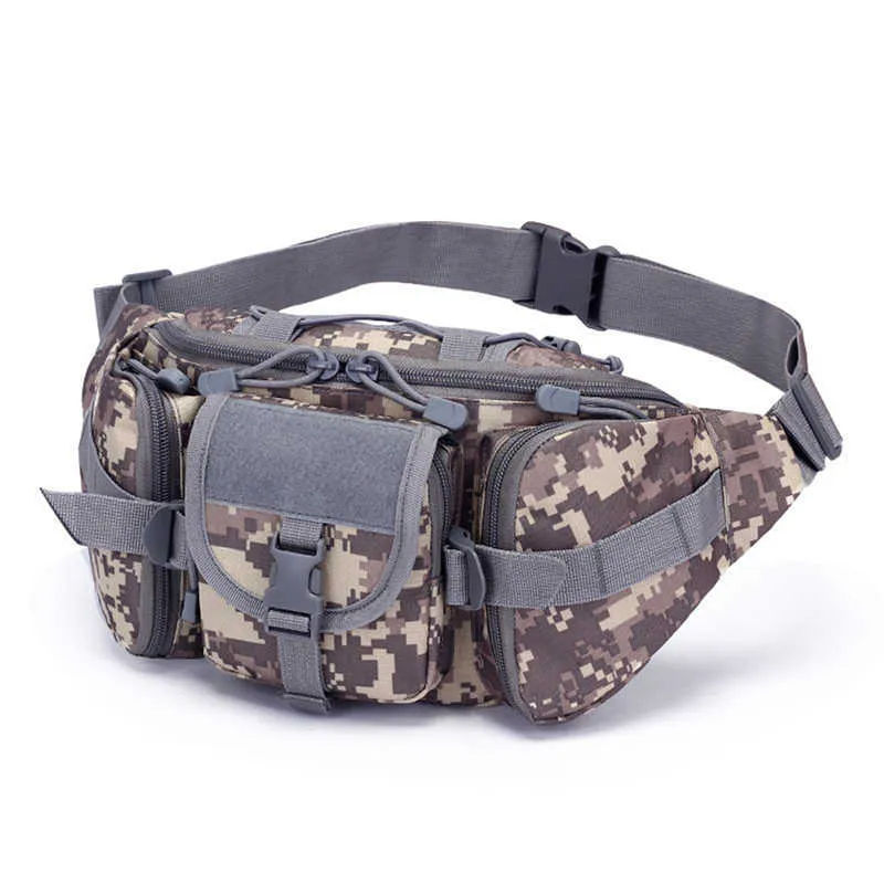 Outdoor Tactical Bag Utility Tactical Waist Pack Pouch Military Camping Hiking Bag Belt Backpack Y0721