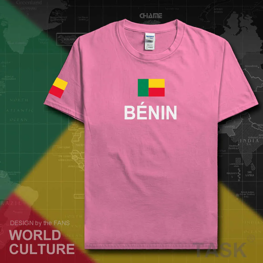 Benin Beninese T-shirt Mode Jersey Nation Team 100% Katoenen T-shirt Kleding Tees Land Sporting Gyms Ben BJ Dahomey X0621