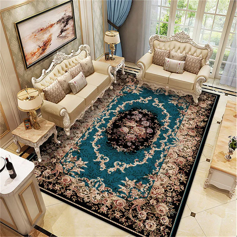 Turquie imprimé persan tapis épais doux salon chambre bain décoratif zone tapis lavable turc Boho grand sol tapis tapis 220301