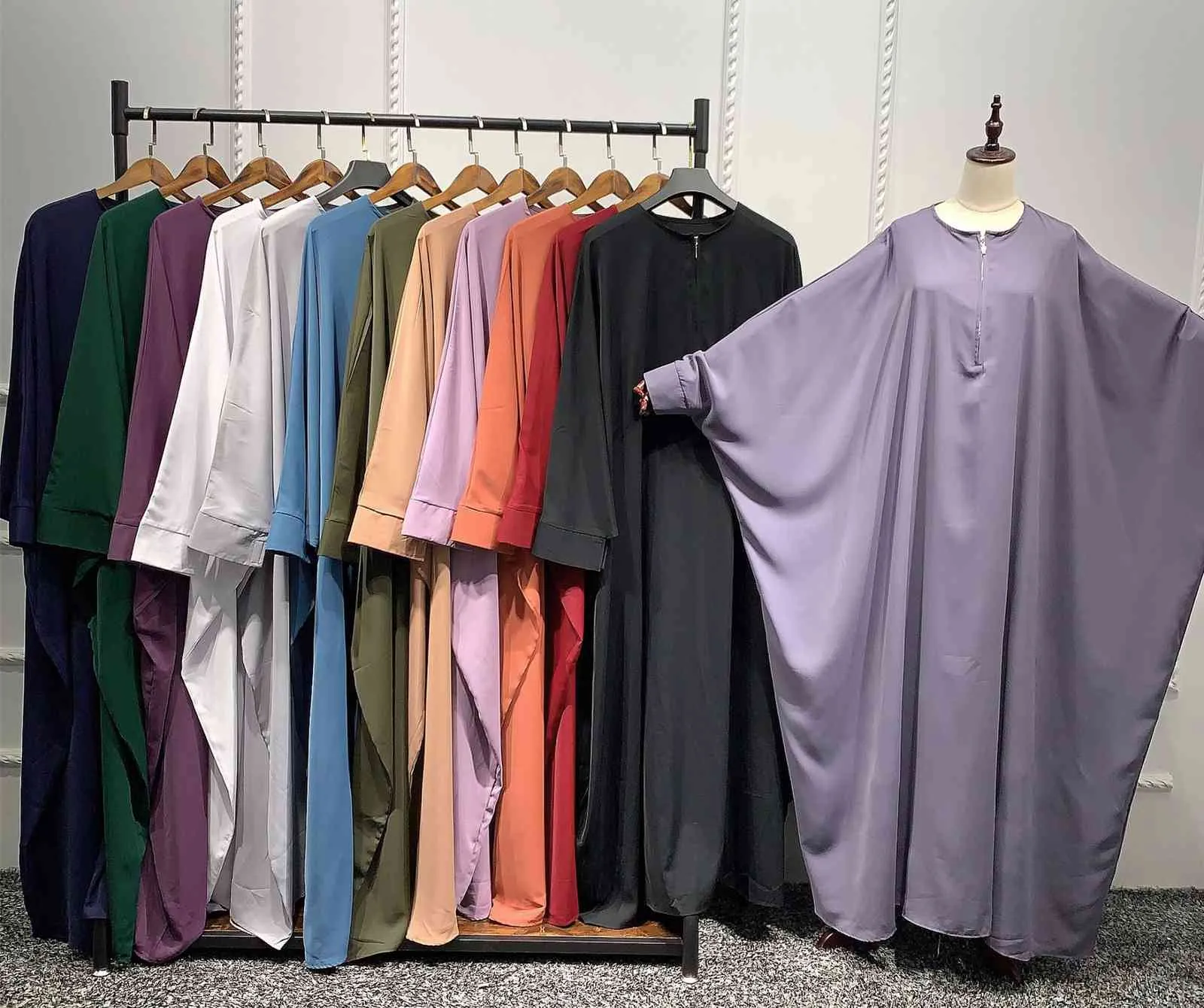 Ramadan Muslim Lange Khimar Frauen Hijab Drs Abdeckung Gebet Kleidungsstück Mit Kapuze Jilbab Abaya Islam Kleidung Niqab Djellaba Femme248J