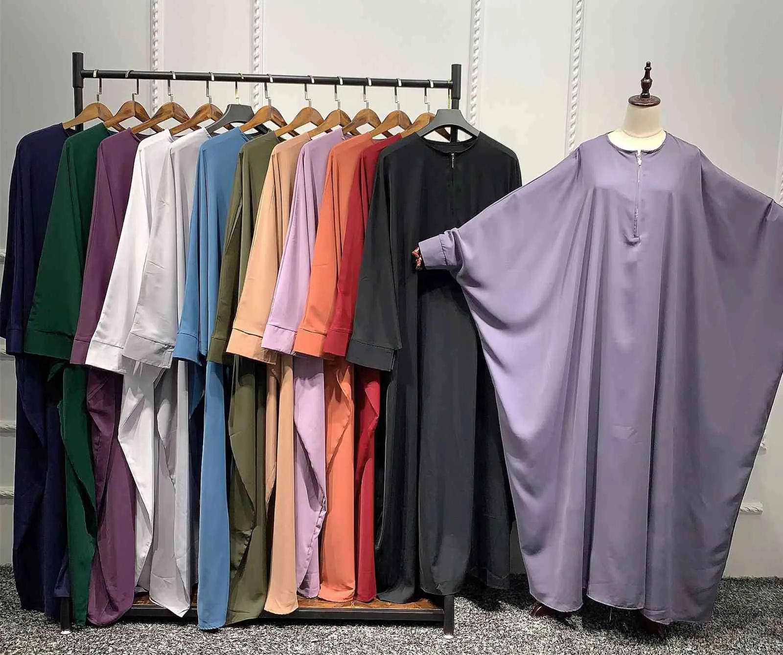 Ramadan muzułmanin długi Khimar kobiety hidżab Drs okładka modlitwa odzież z kapturem Jilbab Abaya Islam odzież nikab Djellaba Femme262d