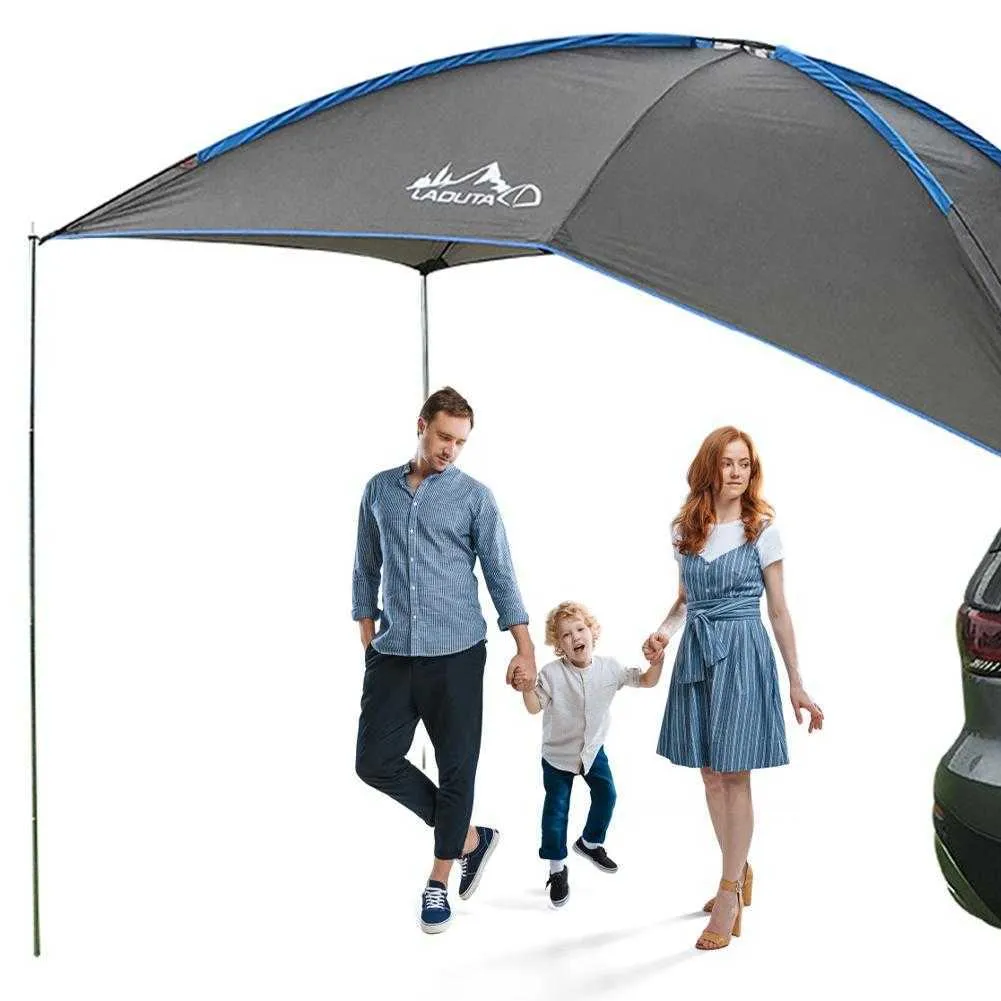 家族の屋外ビーチ旅行Y0706のための自動キャンプのテントの耐久の防水耐水抵抗抵抗の車の屋上サイドの日よ過ぎの抗紫外線