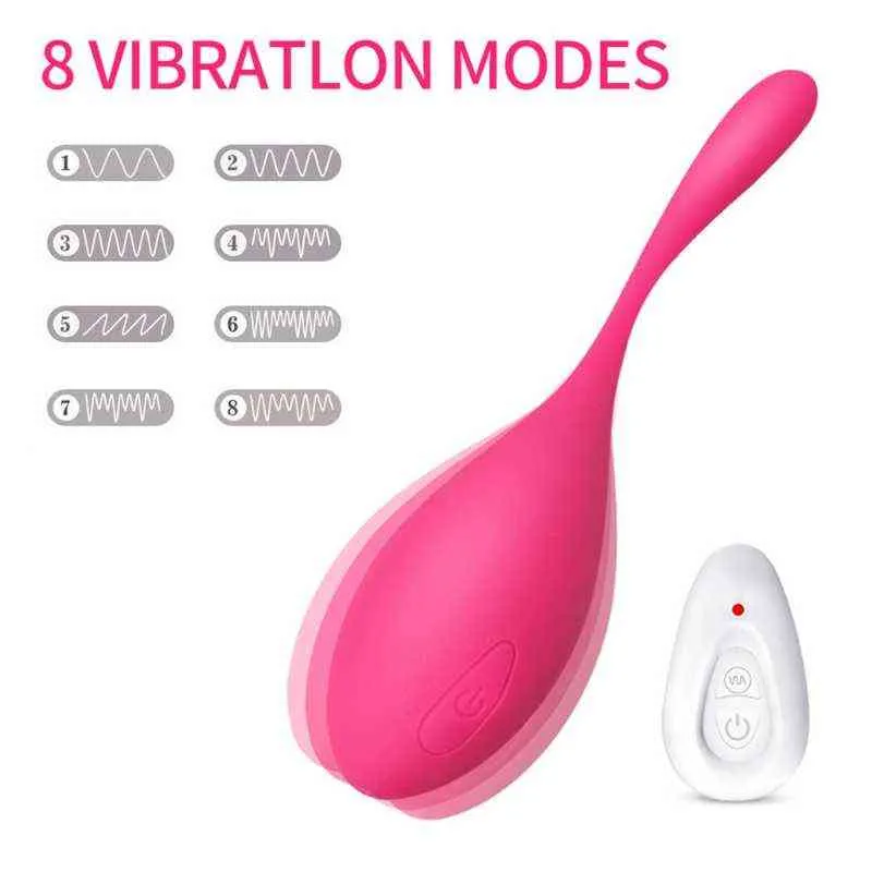 Eggs A6HF 8 Frequenza Vibratore Massaggiatore USB Ricaricabile Stimolatore Adulto Telecomando Senza Fili Giocattolo Del Sesso Le Donne Coppie 1124