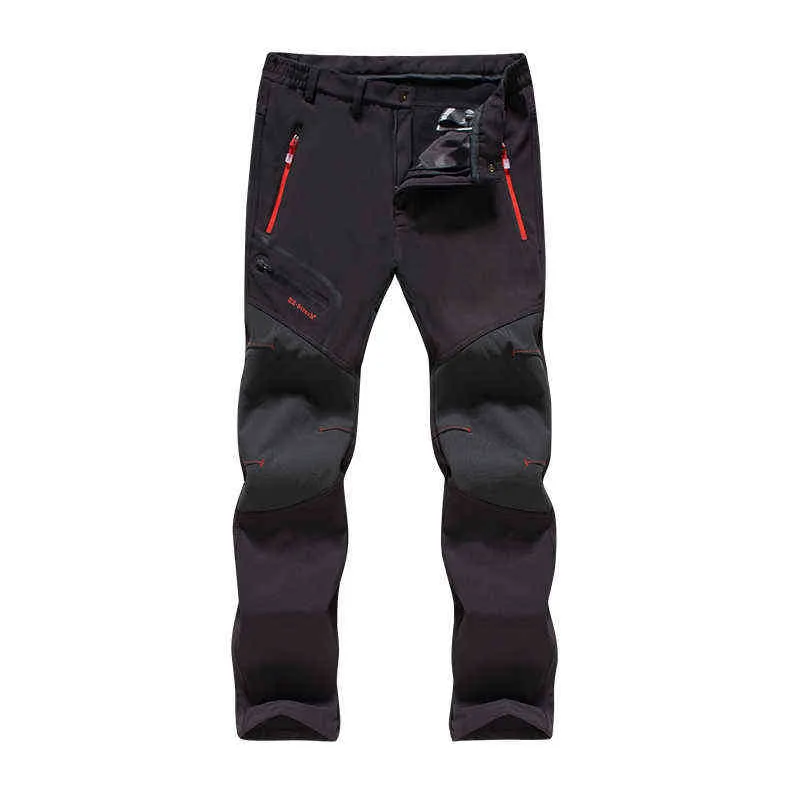 Autumn Winter Men Outdoor Pants Plus Size Fleece Warm Waterproof Windproof Breathable Trousers Sports Hiking Cargo Pants Men 6XL H1223