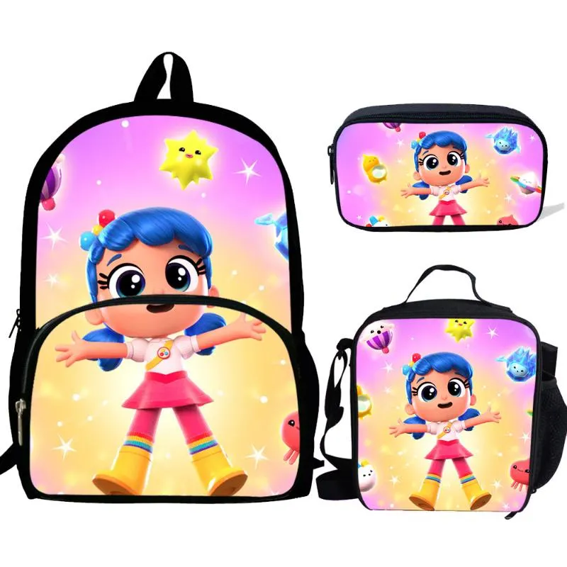 School Bags BULEFLYER Cartoon True And Rainbow Kingdom SET For Teenagers Backpack Supplies Bookbag Lovely Satchel265i