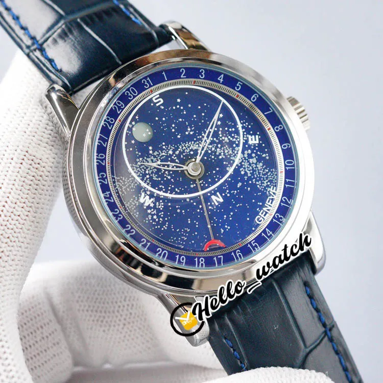 2 Style Super Complex 6102P-001 Miyota 8215 MENS AUTOMATIC OROLOGIO SCHETTO SCK GALAXY BLUI