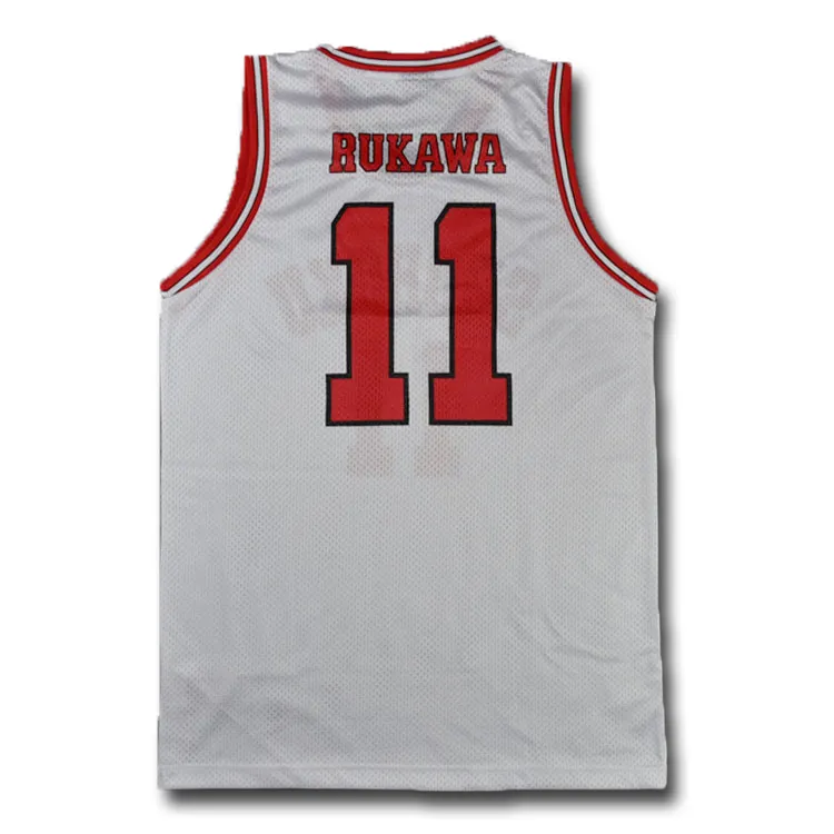 Slam Dunk Shohoku High School Nr. 11 Rukawa Kaede Cosplay SD Top Weste Basketball Jersey342n