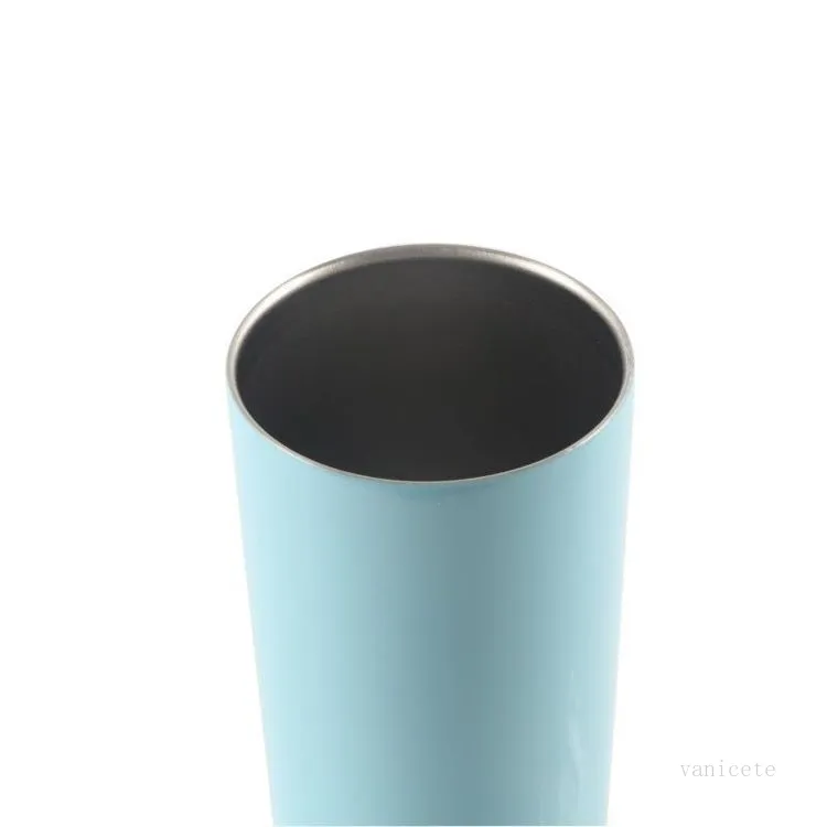 20oz Skinny Tumblers stainless steel straight mouth spray plastic car Cup Portable vacuum insulation Cups Drinkware T2I52232