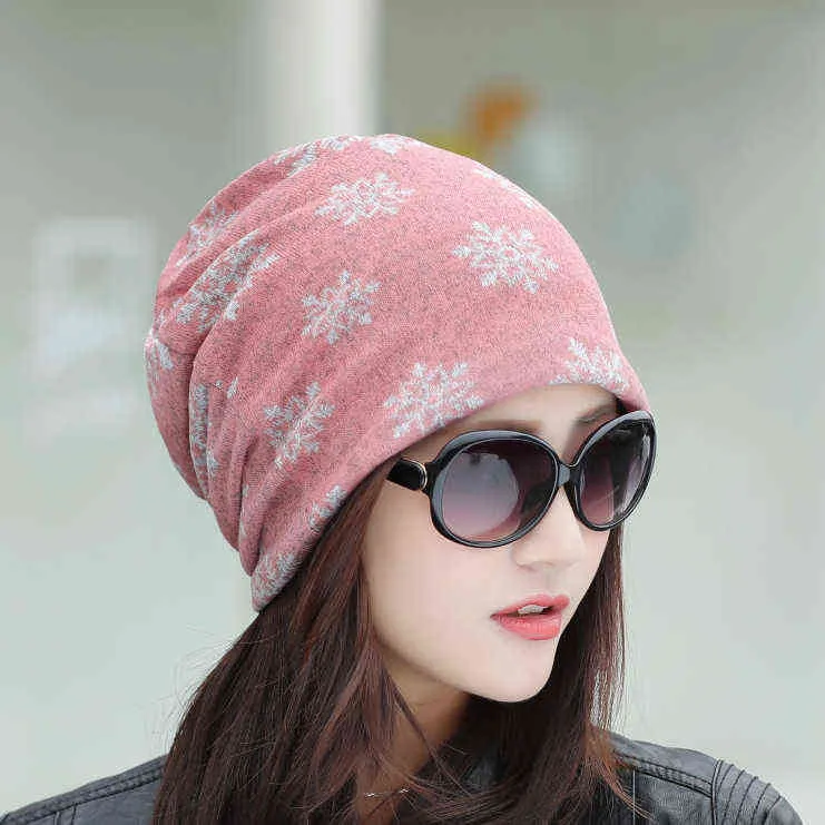 Algodão moda beanies chemo caps cancro headwear crânio chapéu chapéu de malha lenço para as mulheres cl008 y21111