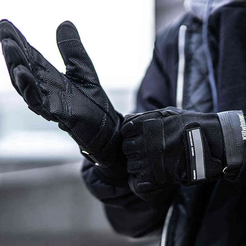 Мотоциклетные тактические перчатки с половиной пальца, аксессуары Techwear, уличные светоотражающие элементы S2530 2201119144420