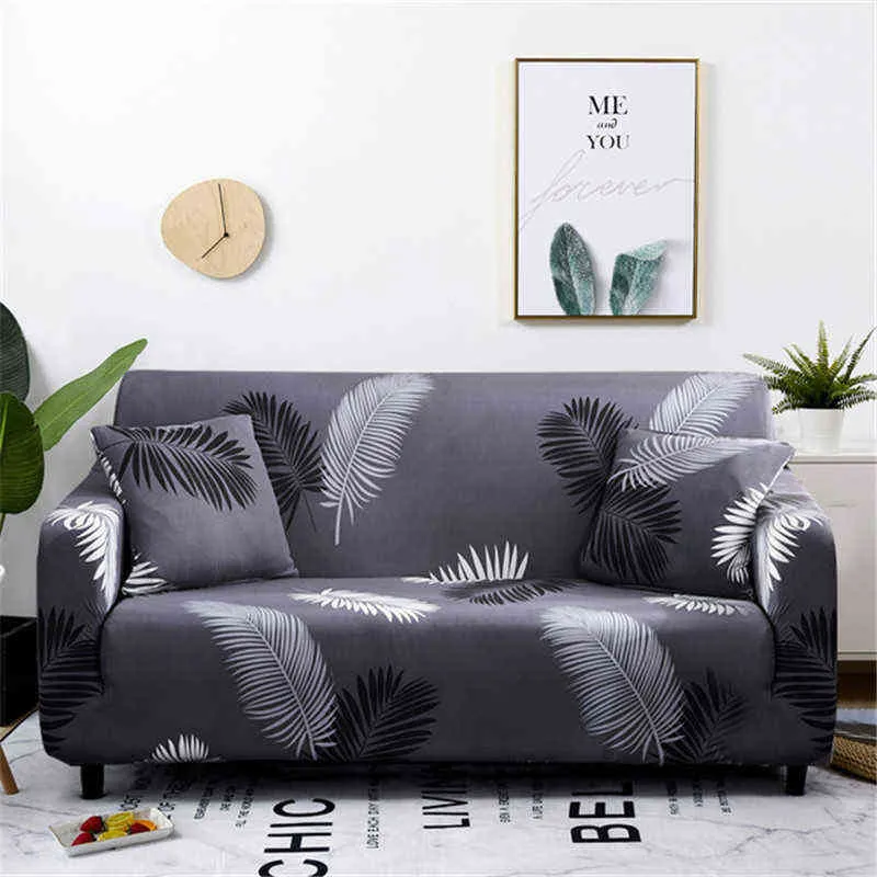 Stretch Sofa Slipcover Elastic Sofa Covers for Living Room Funda Sofa Chair Sectional Couch Cover Home Decor 1/2/3/4-seater 211102