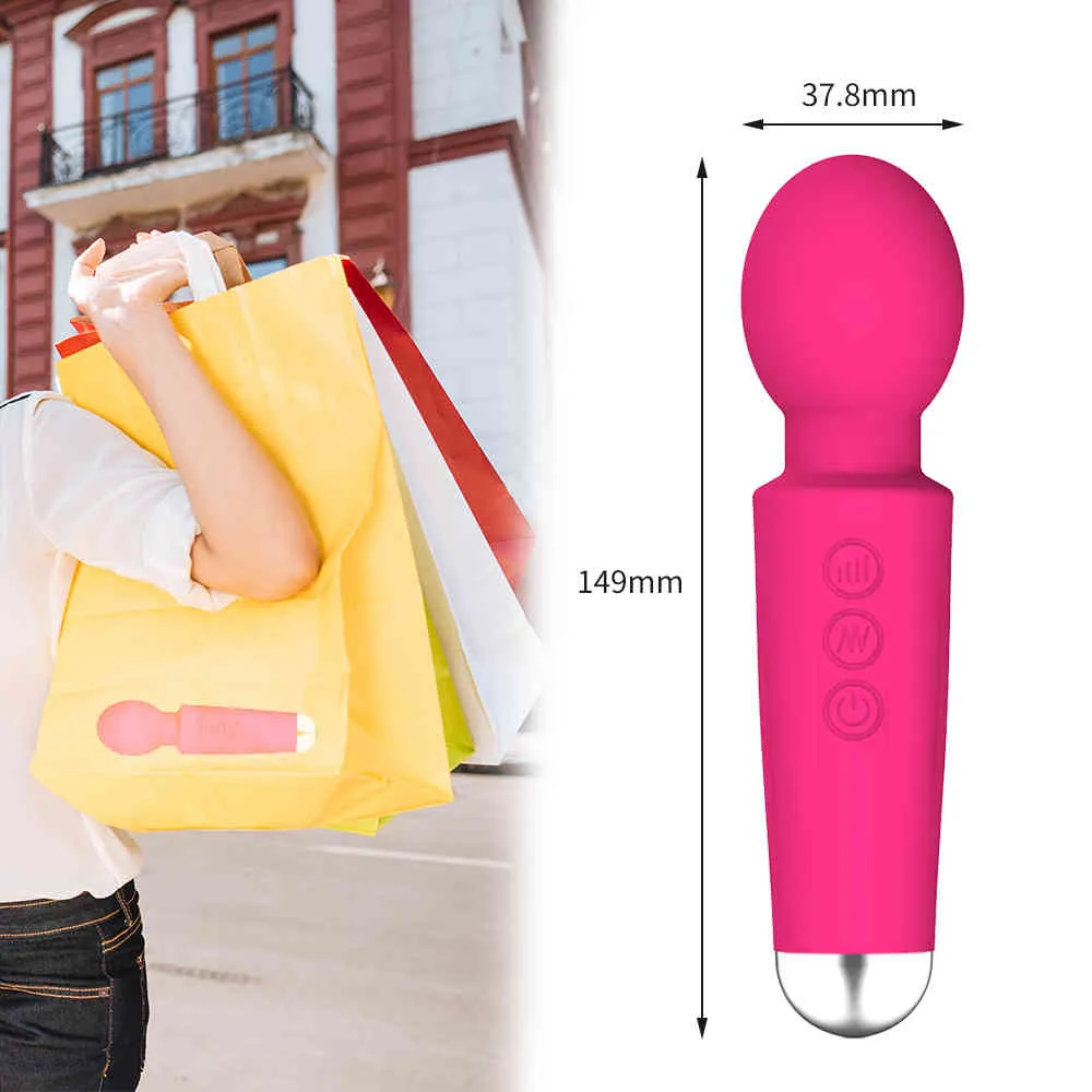 Massage AV Vibrator Magic Wand Sex Shop Gspot Vaginal Stimulator Female Masturbation Tool Clitoral Massager Pussy Sex Toys for Wo2957603