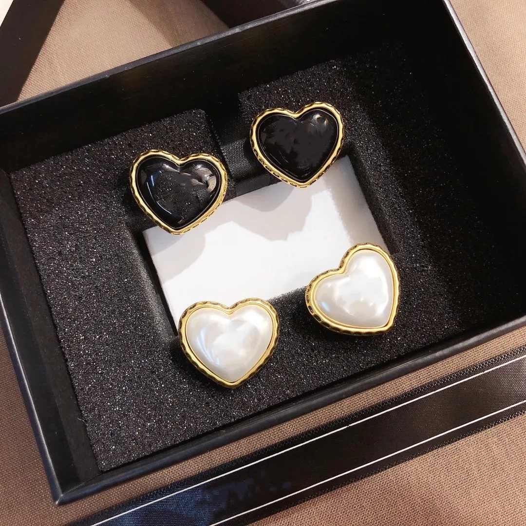 Hebben stempel mode Stud hoepel parel oorbellen ontwerper aretes orecchini voor vrouwen partij bruiloft liefhebbers cadeau sieraden betrokkenheid met 244y