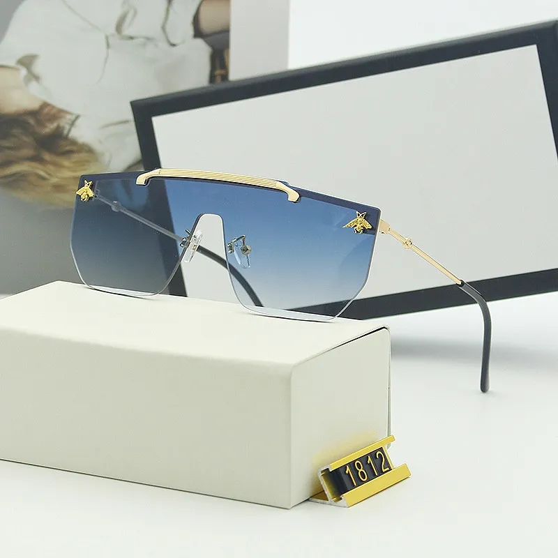 Luxe merken zonnebrillen mode multicolor klassieke dames heren bril rijden sport shading trend met box266w