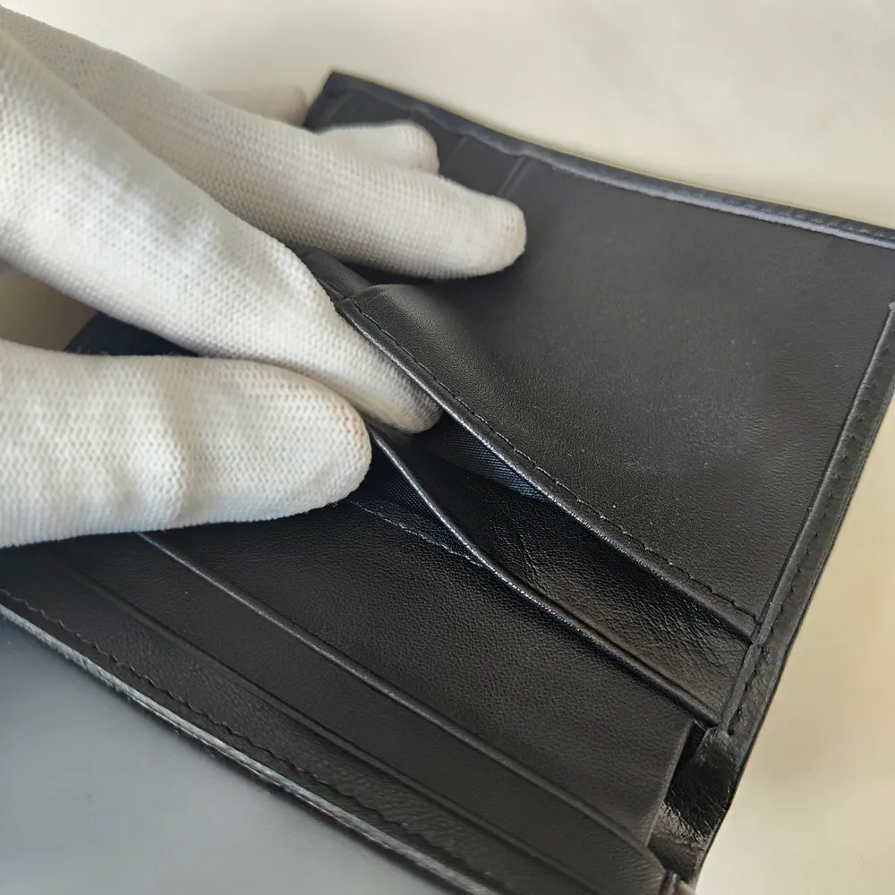 Bobao Mens Wallet Credit Card Carte Portable Cash Clip Cash Business Coin de haute qualité Bagure d'artisanat allemand avec Box2846