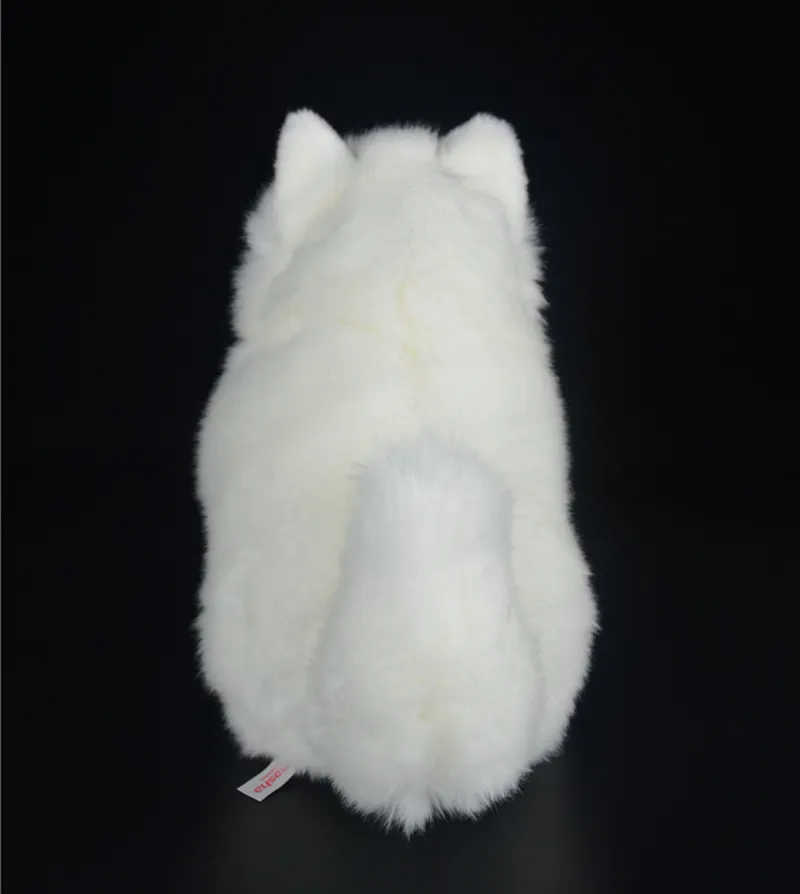 28cmの生涯のぬいぐるみぬいぐるみのおもちゃかわいいシミュレーション白い犬の子犬のぬいぐるみおもちゃ誕生日クリスマスプレゼントY2007236543321