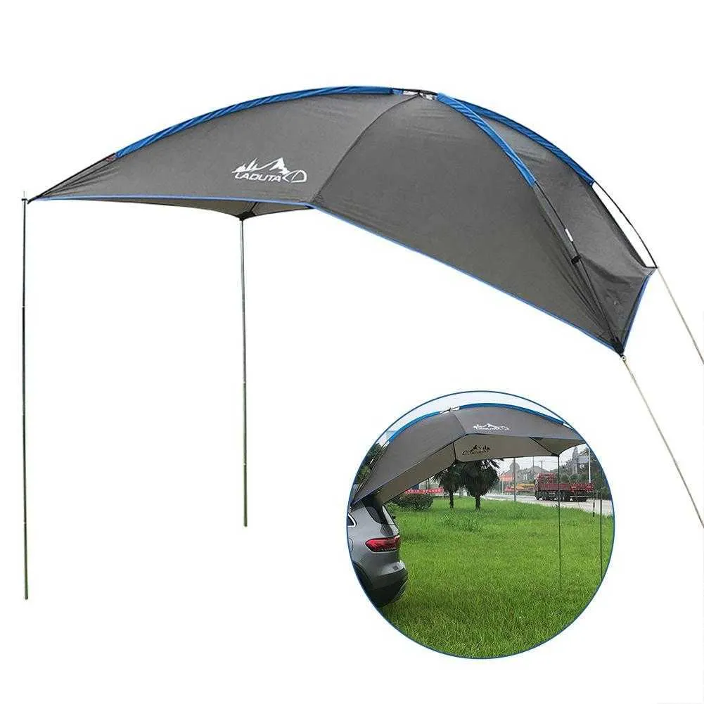 Tente de camping automatique durable imperméable résistant à la déchirure voiture toit côté auvent tentes anti-uv pour la famille en plein air plage voyage Y0706