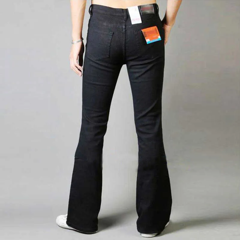 Мужская японская и корейская мода ретро длинные джинсы высококачественные черные джинсовые брюки джинсовые 210715
