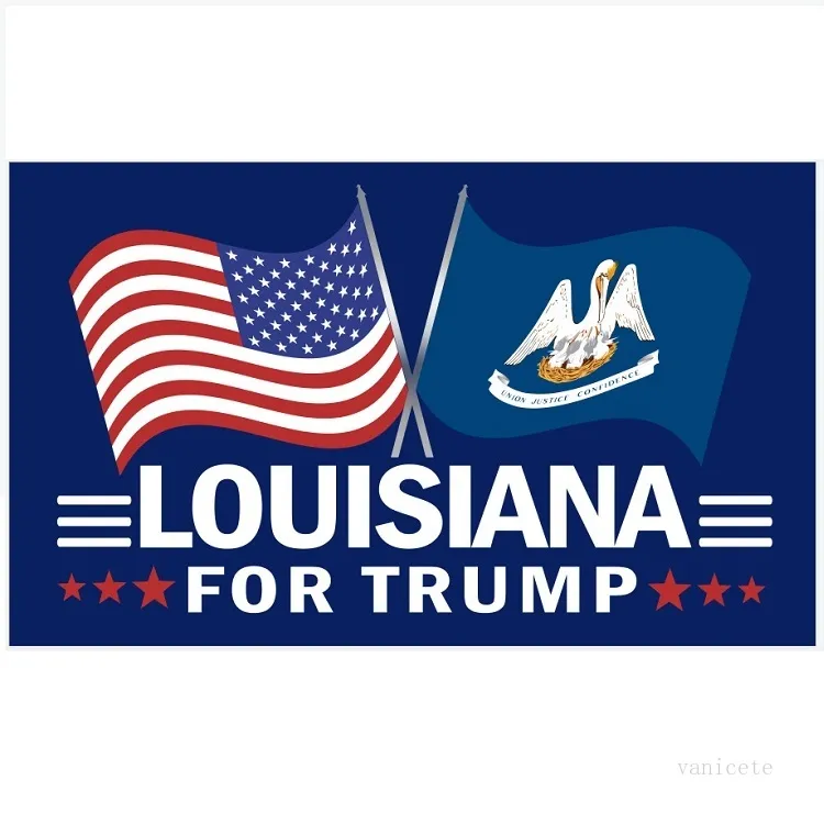 Continente Banderas Banderas Poliéster Trump banderas 2024 Campaña presidencial de EE. UU. Para la bandera electoral 90 * 150 cm 38 estilo By Sea T2I52160