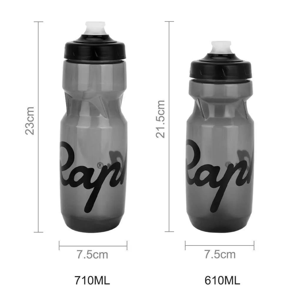 Rapha 610 710ml زجاجة ماء للدراجات السلامة القابلة للسرقة الفوهة السيليكون الفوهة غير السامة لركوب الدراجات في التخييم Y09216D