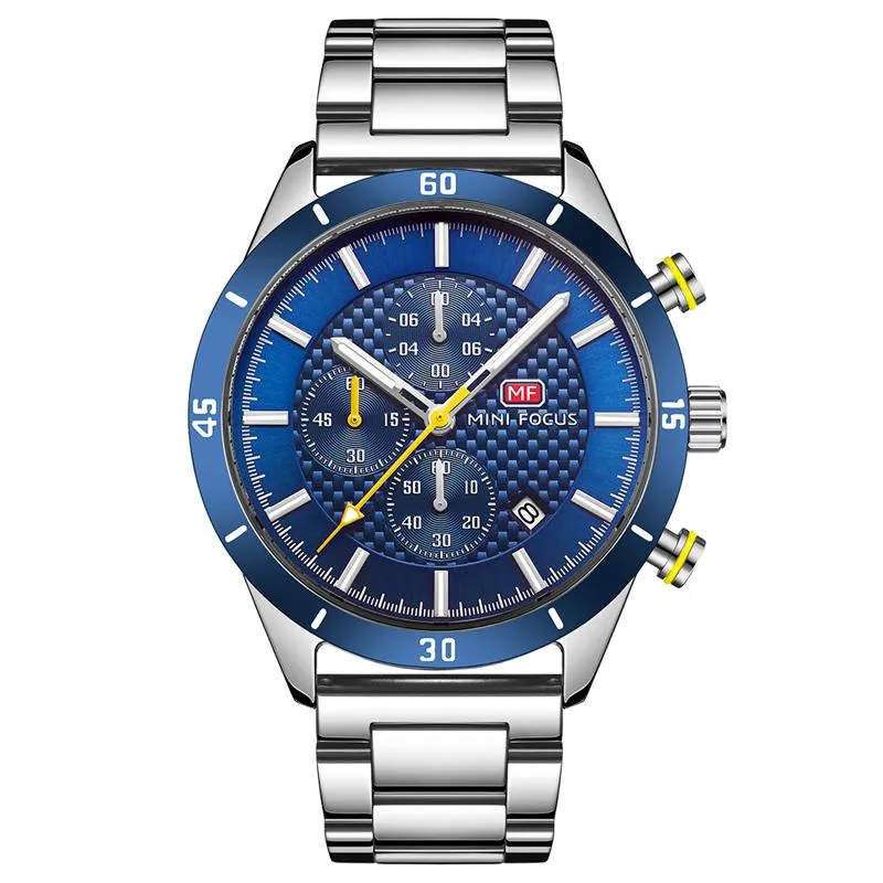 Montres à Quartz pour hommes, montre-bracelet étanche, horloge bleue, Whatch Relogio 2021, 235p