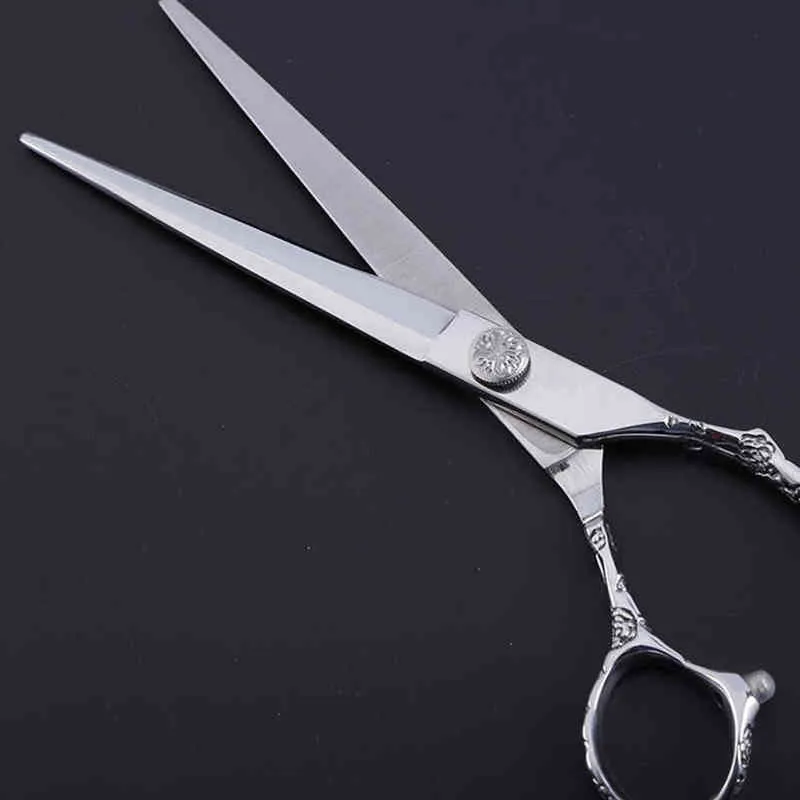 Personalizar Profissional JP 440C Steel 7 '' 6 '' Ameixa Ameixa Corte Tesoura Tesoura Barber Cutting Maquiagem Shears Hairdressing 220125