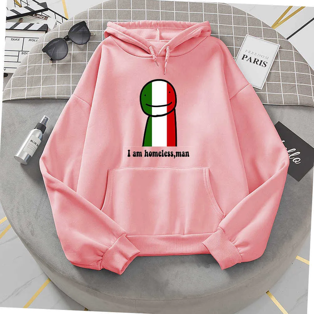 Ik ben dakloze man droom hoodies mannen plus size fleece hoodie harajuku sweatshirts mannelijke / vrouwelijke unisex kleding mode hoody 210819