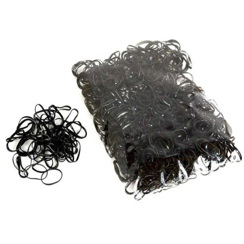 Corda elastica nera usa e getta Accessori bambina bambini Scrunchy Gum elastici capelli