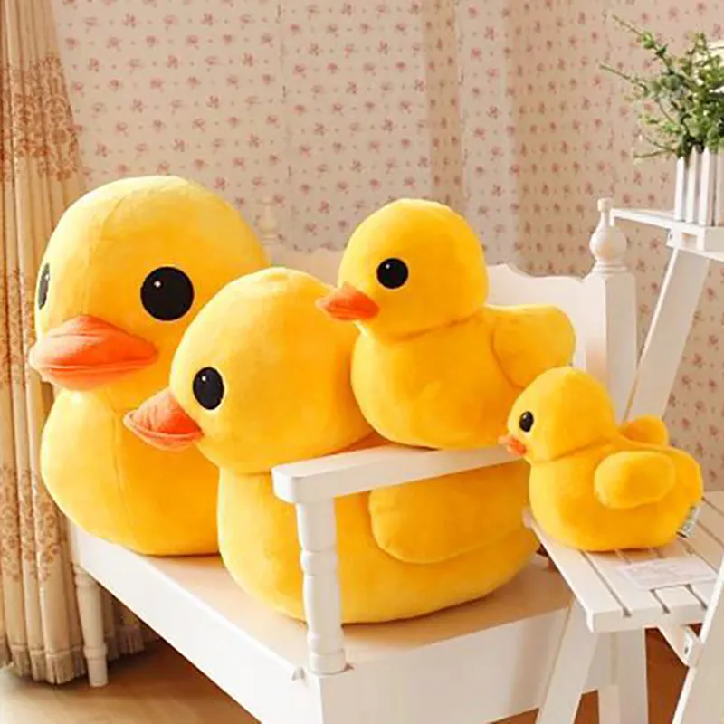 Animales de peluche de peluche de pato amarillo gigante de muñeca suave patos simulados de peluche para niños de plushie regalos 15 25 40 60cm194z