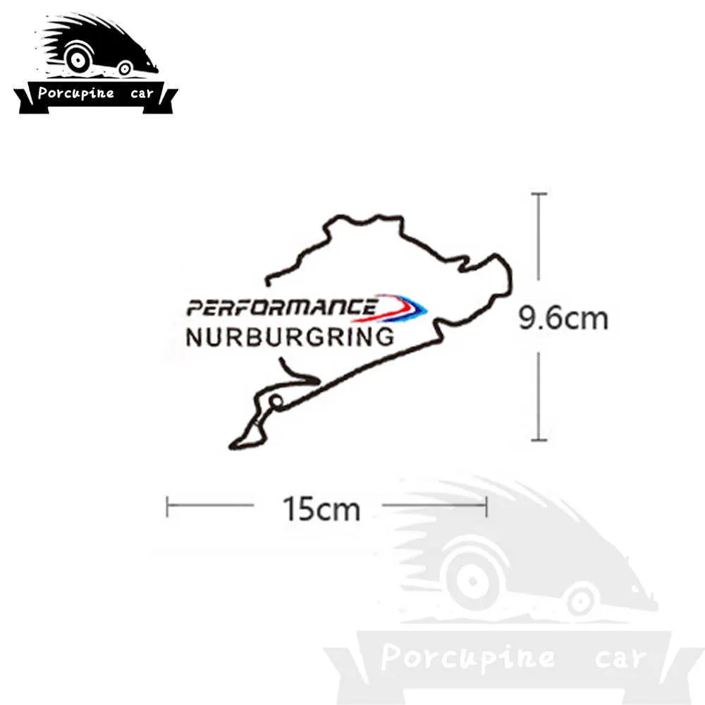 Kapiówka zbiornika paliwa samochodowego Racing Road Nurburgring Performance Dekal dla BMW E90 E46 E60 E39 F30 F34 F10 F10 F26 X1 X3 X4 X5 x6 x65227434