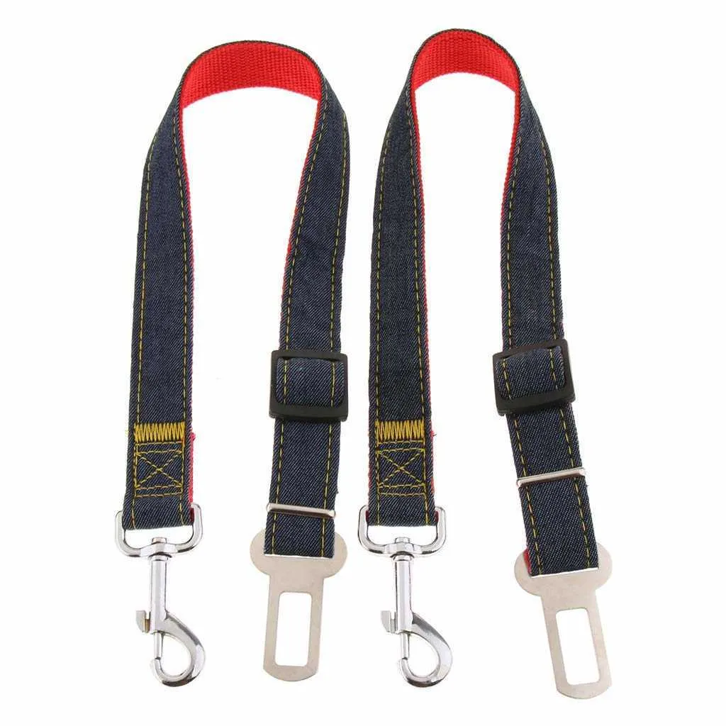 Cane Cat Cat Auto Safety Belt Regolabile Guinzaglio Pet Vehicle Seat Belt Harness Dog Lead Clip Sicurezza Leva di sicurezza Collo di trazione 211006