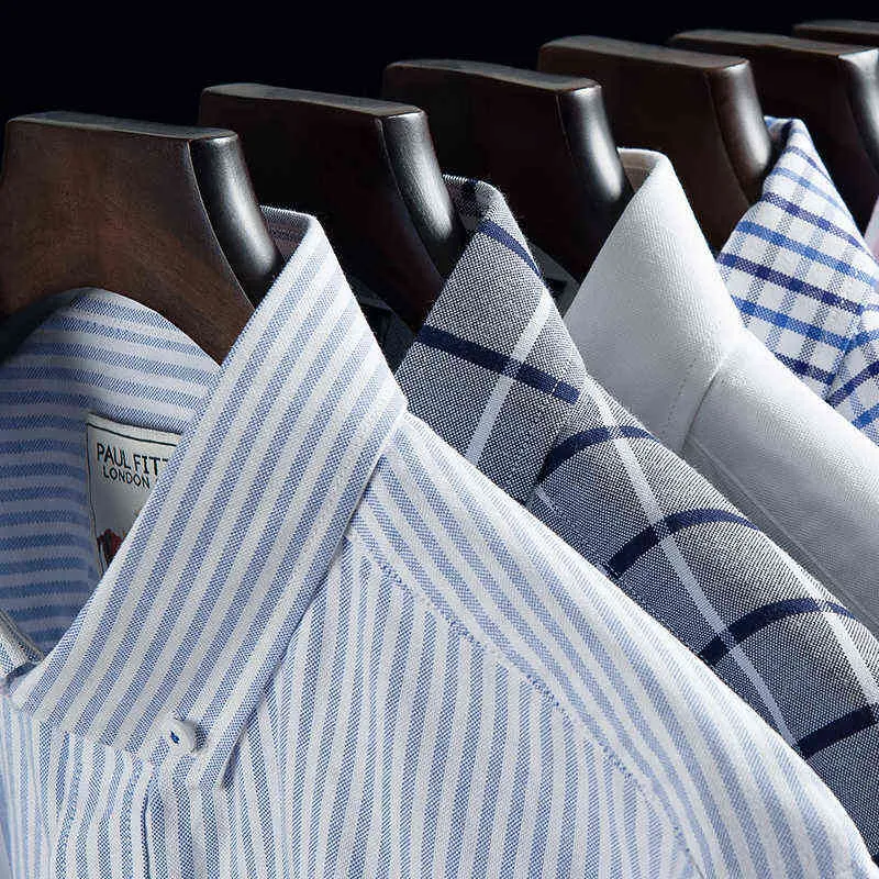 2020 Nuovi Uomini di Arrivo Camicia Oxford di Alta Qualità 100% Camicia di Cotone Maschile Camicie a Maniche Lunghe Casual Abito Moda Camicette DS369 G0105