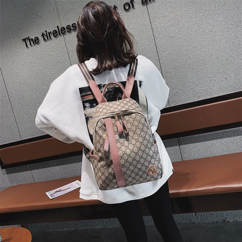 Sırt Çantası Bayan Çantası 2021 Yeni Kore Tarzı Schoolbag Çok Yönlü Moda Messenger Çanta Büyük Kapasiteli Seyahat Çantası Tek Omuz