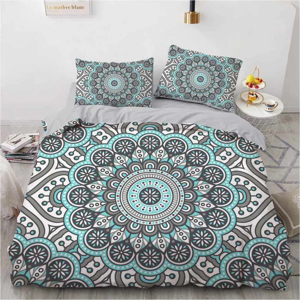 Classic 3D Design Custom Bed Linen Comforter Quilt Cover Bedding Set Full King Queen Double Single Size Home Textile 211007