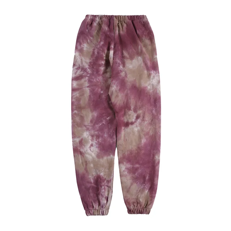 Tie Dye 3D Mousse Lettre Imprimer Pantalons De Survêtement Hommes Joggers Taille Élastique Lâche Pantalon Décontracté Hip Hop Hommes Pantalon De Survêtement