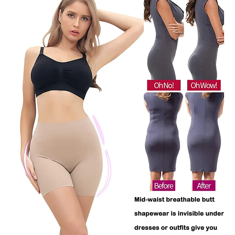 Thigh Slimmer Shapewear Panties for Women Slip Shorts High Waist Tummy Control Cincher Girdle Body Shaper