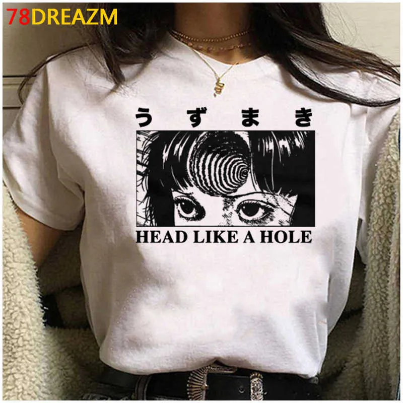 Manga Japonés Junji Ito T Camiseta Hombres Summer Top Horror Anime