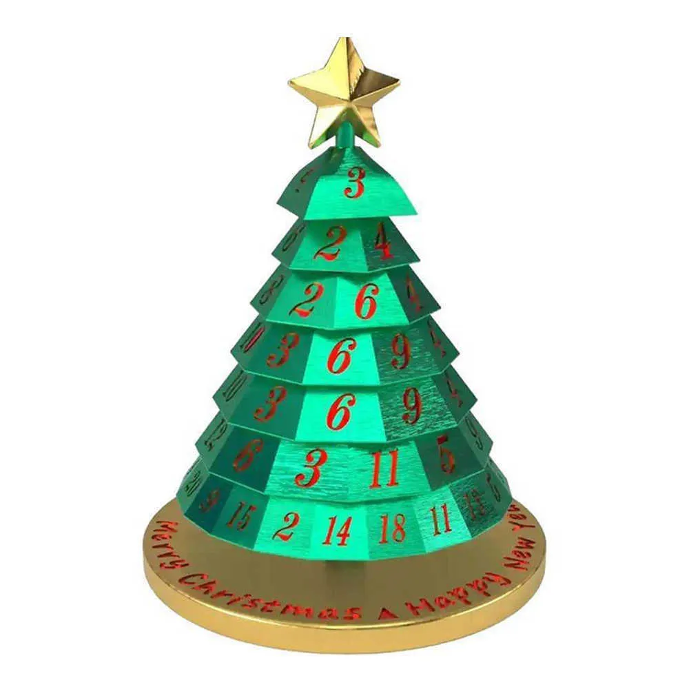 Weihnachtsbaum Würfel für Schreibtisch Dekoration Ornament Spielzeug Kinder Weihnachtsgeschenk Kreativer Tisch Gaming Home Neujahr 2022 H0924234k