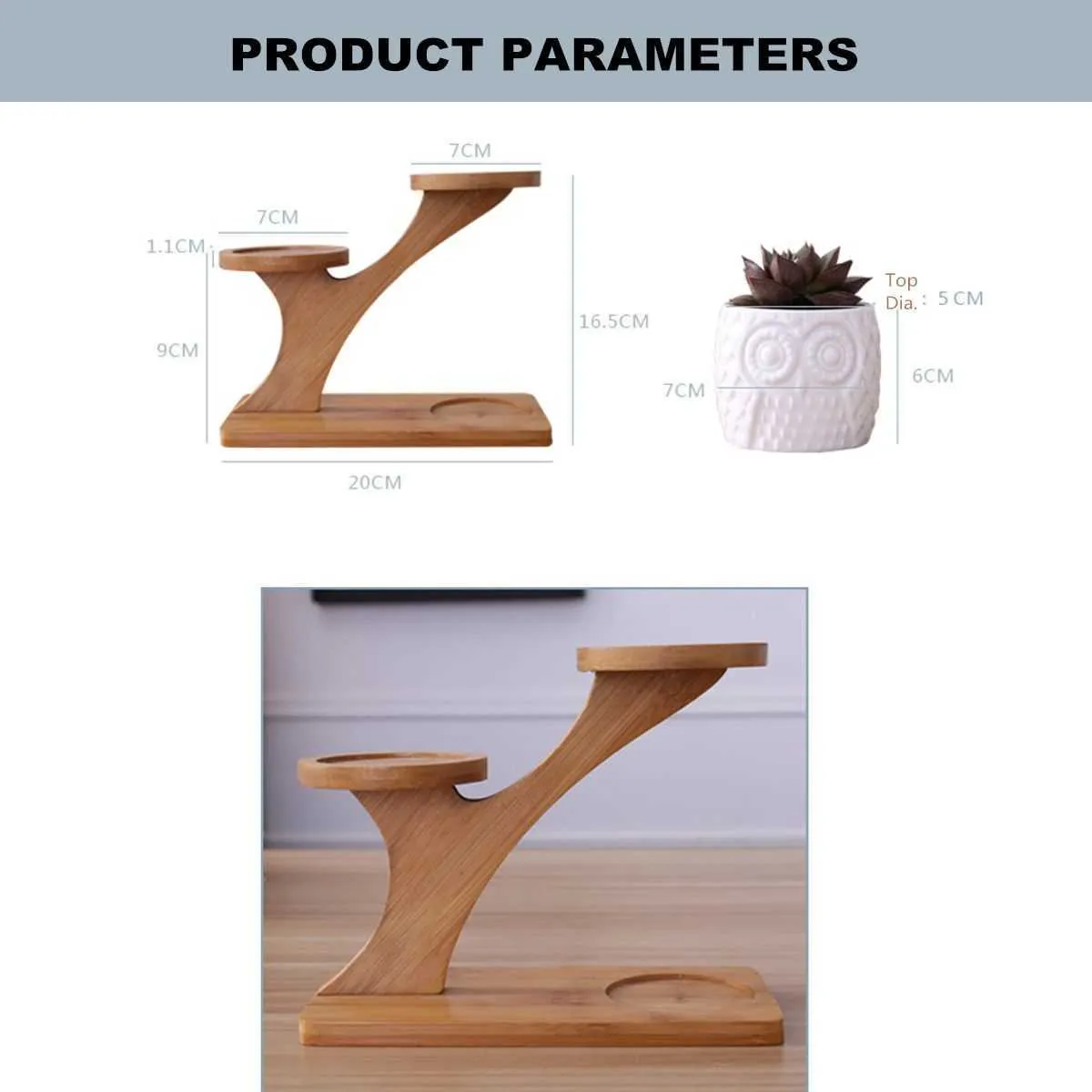 2 stijlen keramische sappige potten tuinplanter voor planten bonsai pot bamboe planten standaard sets y09108044803