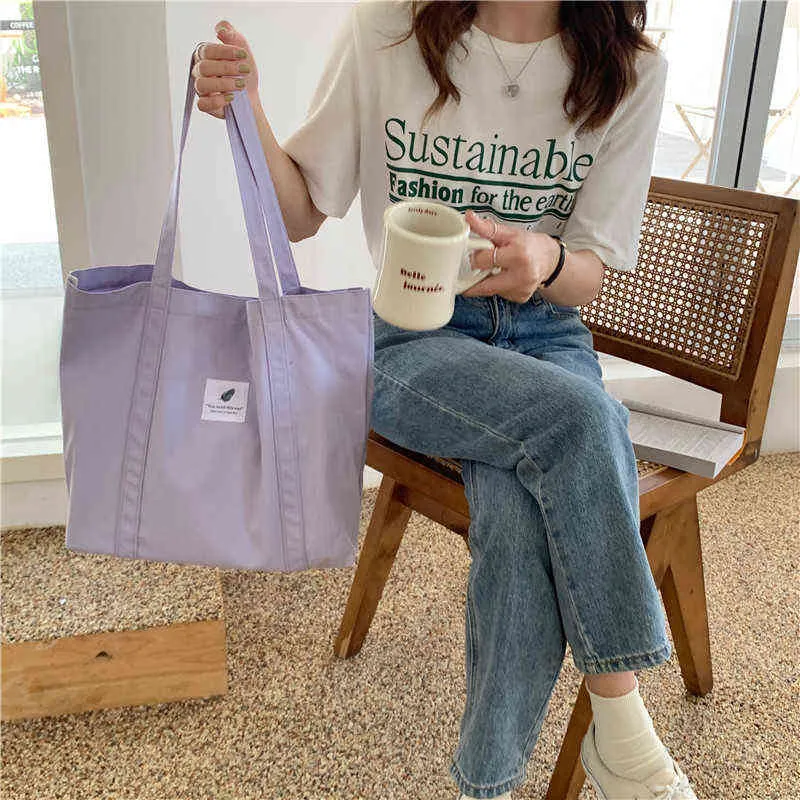 Nxy Shopping Bags Bolso De Lona Para Mujer Bolsa Hombro Gran Capacidad Reutilizable Ecolgico Compras Tendencia 2022 0209